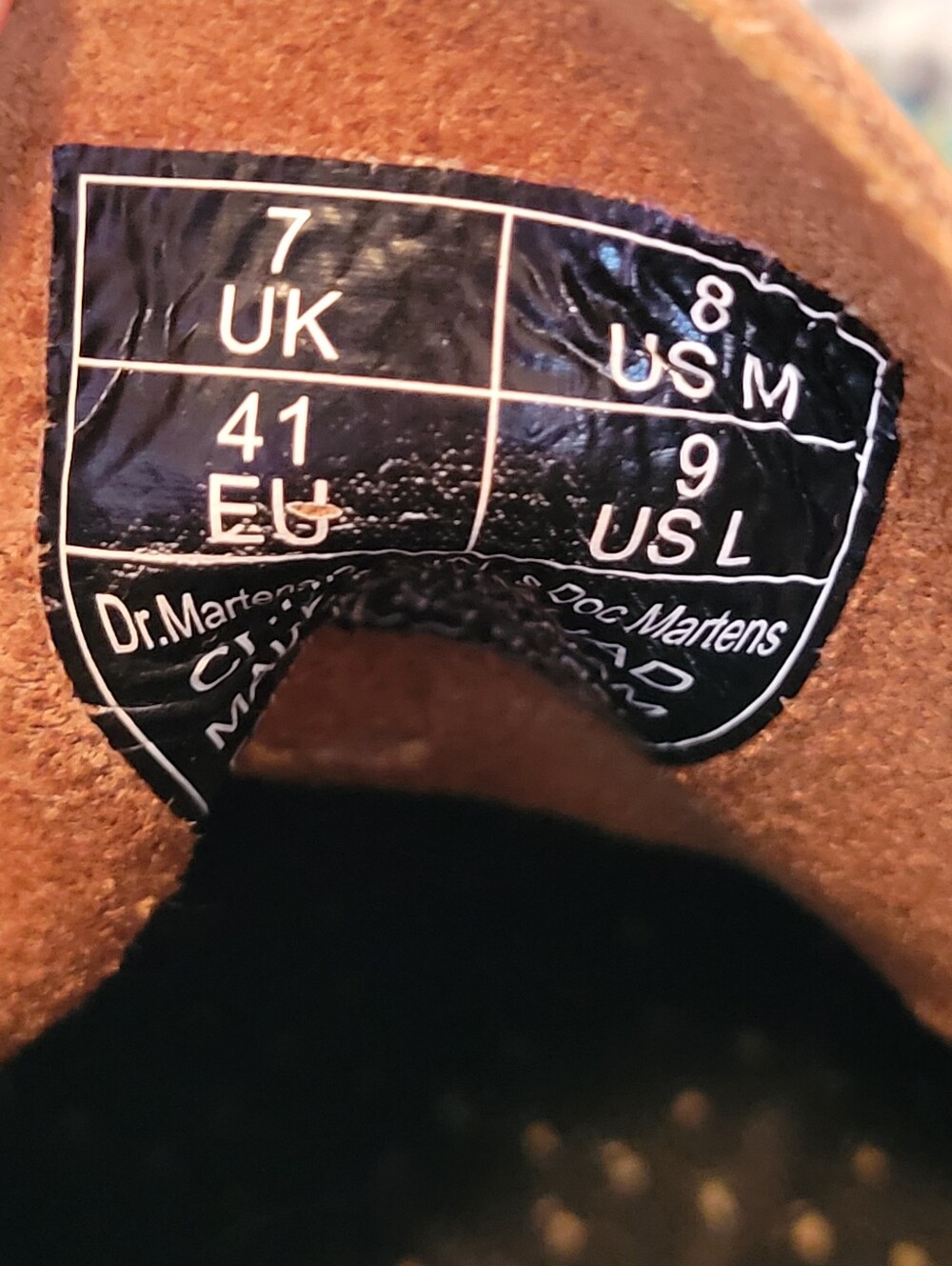Dr. Martens Church Quad Platform Monkey Yellow Stitching Leather Boots, W9 M8 - Picture 9 of 10